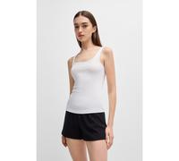 HUGO Paquete de dos camisetas interiores sin mangas de algodón elástico - StyleTWIN VEST, 50469682 Blanco XXL