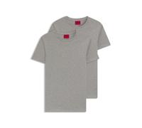HUGO Paquete de dos camisetas - StyleHUGO-Round, 50325440 Gris claro XXL