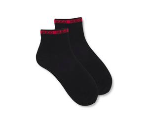 HUGO Paquete de dos pares de calcetines cortos con cinta con logo - Style2P SH TAPE CC, 50516390 Negro 39-42