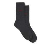 HUGO Calcetines gris oscuro / rojo 39-42 gris oscuro / rojo