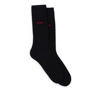 HUGO Paquete de dos pares de calcetines de largo estándar con logo - Style2P RS UNI CC, 50468099 Negro 35-38
