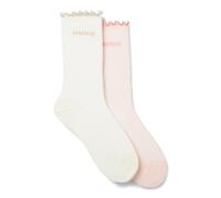 HUGO Paquete de dos pares de calcetines de largo estándar - Style2P RS LETTUCE CC W, 50543178 Blanco / Pink 35-38