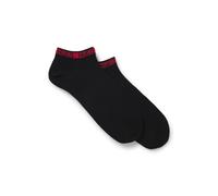 HUGO Paquete de dos pares de calcetines tobilleros con logos - Style2P AS TAPE CC, 50516394 Negro 43-46