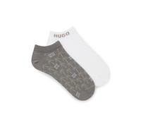 HUGO Paquete de dos pares de calcetines tobilleros - Style2P AS PALMS CC, 50557149 Blanco / Gris 43-46