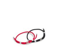 HUGO Paquete de dos pulseras de cordón con placas con logo - StyleE-HUGOCORD3-BRA, 50552605 Fantasía pcs.
