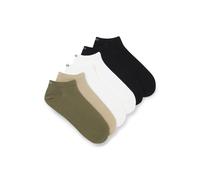 HUGO Paquete de seis pares de calcetines tobilleros en mezcla de algodón con logos - Style6P AS UNI CC, 50516395 Beige / Verde / Negro 43-46