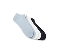 HUGO Paquete de seis pares de calcetines tobilleros en mezcla de algodón con logos - Style6P AS UNI CC, 50516395 Negro / Blanco / Azul 39-42