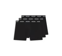 HUGO Paquete de tres calzoncillos bóxer de algodón elástico - StyleBOXERBR TRIPLET PACK, 50492348 Negro M