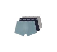HUGO Paquete de tres calzoncillos con cintura de jacquard con logos - StyleTRUNK TRIPLET PACK, 50532611 Azul / Gris XL