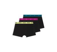 HUGO Paquete de tres calzoncillos con cintura de jacquard con logos - StyleTRUNK TRIPLET PACK, 50532611 Negro S