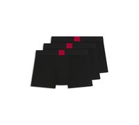 HUGO Paquete de tres calzoncillos de algodón elástico con logos en la cintura - StyleTRUNK TRIPLET GALAXY, 50532797 Negro XL
