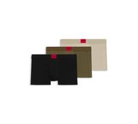 HUGO Paquete de tres calzoncillos de algodón elástico con logos en la cintura - StyleTRUNK TRIPLET GALAXY, 50532797 Beige / Verde / Negro L