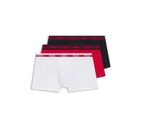 HUGO Paquete de tres calzoncillos de algodón elástico con logos - StyleTRUNK TRIPLET PLANET, 50492375 Negro / Blanco / Rojo XXL