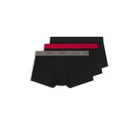 HUGO Paquete de tres calzoncillos de algodón elástico - StyleTRUNK TRIPLET PACK, 50532611 Negro L