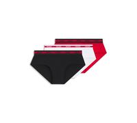 HUGO Paquete de tres calzoncillos slip en algodón elástico con logos en la cintura - StyleHIPBR TRIPLET PLANET, 50492378 Negro / Rojo / Blanco M