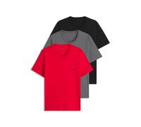HUGO Paquete de tres camisetas interiores de algodón - StyleT-SHIRT RN TRIPLET P, 50532811 Negro / Gris / Rojo XXL