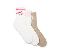 HUGO Paquete de tres pares de calcetines cortos de algodón - Style3P QS SPORTYLOG CC W, 50564636 Fantasía 35-38