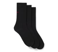 HUGO Paquete de tres pares de calcetines de largo estándar con logos - Style3P RS UNI CC, 50493253 Negro 43-46
