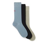 HUGO Paquete de tres pares de calcetines de largo estándar con logos - Style3P RS UNI CC, 50493253 Variado 43-46
