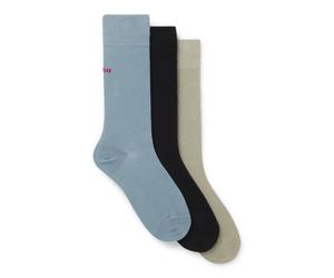 HUGO Paquete de tres pares de calcetines de largo estándar con logos - Style3P RS UNI CC, 50493253 Variado 43-46