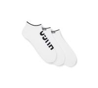 HUGO Paquete de tres pares de calcetines tobilleros con detalles del logo - Style3P AS LOGO CC, 50544506 Blanco 39-42