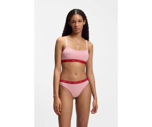 HUGO Paquete de tres tangas de algodón elástico con detalles de logos - StyleTRIPLET THONG DESIGN, 50545703 Variado L