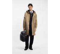 HUGO Parka repelente al agua en satén de algodón elástico - StyleMiko2631, 50562748 Beige M