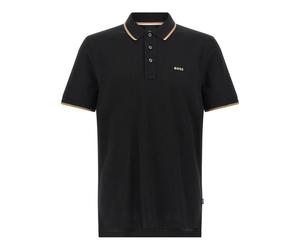 Hugo- Parlay 190 Polo de Piqué de Algodón- Tops- Hombre- Negro- L- Parlay 190 Polo de Piqué de Algodón