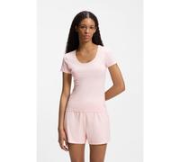 HUGO Parte superior de ropa interior de algodón con logo HUGO estampado - StyleTWIN T-SHIRT RN, 50545688 Pink L