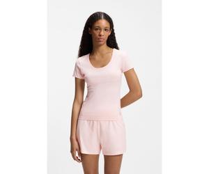 HUGO Parte superior de ropa interior de algodón con logo HUGO estampado - StyleTWIN T-SHIRT RN, 50545688 Pink XL