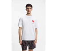 HUGO Pijama de algodón con estampado de corazones en caja de regalo - StyleAMORO_SHORT SET, 50556676 Fantasía L
