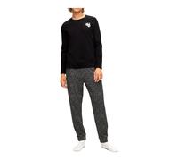 Hugo- Pijama de Algodón de Punto con Logotipos Mezclados- Nightwear & Lounge- Hombre- Negro- S- Pijama de Algodón de Punto con Logotipos Mezclados
