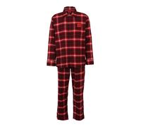 HUGO Pijama largo rojo / rojo oscuro / negro M rojo / rojo oscuro / negro