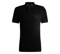 Hugo- Polo Deportivo con Logo Patch- Tops- Hombre- Negro- L- Polo Deportivo con Logo Patch