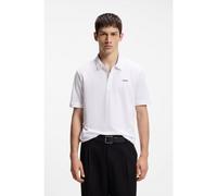 HUGO Polo en piqué de algodón con logo estampado - StyleDonos222, 50466182 Blanco XS