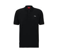 Hugo- Polo negro de manga corta para hombre- Tops- Hombre- Negro- 2XL- Polo negro de manga corta para hombre