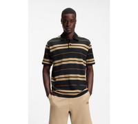 HUGO Polo regular fit de piqué de algodón con rayas integradas - StyleNivarsolo, 50564026 Azul / Beige L