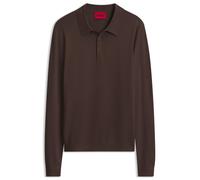 HUGO Polo slim fit de punto con logo en la espalda - StyleSan Pippo-CV, 50532050 Marrón oscuro L