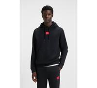 HUGO Prenda con capucha de felpa de algodón con etiqueta con logo - StyleDaratschi214, 50458700 Negro S
