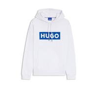 HUGO Prenda con capucha regular fit de felpa de algodón con logo estampado - StyleNalves, 50522370 Blanco XXL