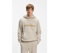 HUGO Prenda con capucha relaxed fit de felpa de algodón con logo espaciado - StyleDalihood, 50563113 Beige claro L