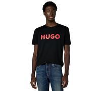 HUGO Print Logo Short Sleeve T-Shirt Camiseta, Negro, M Hombres