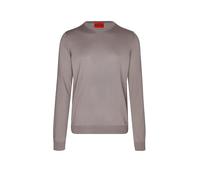 HUGO Jersey de lana merina con logo bordado - StyleSan Cedric-M1, 50476832 Marrón M