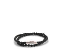 HUGO Pulsera de doble vuelta en piel trenzada - StyleE-DOUBLEBRAID4-BRA, 50552596 Negro pcs.