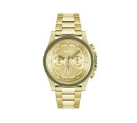 HUGO Reloj Analógico de Cuarzo Multifunción para Hombre Colección #Brave con Correa de Acero Inoxidable de Color Dorado - 1530349