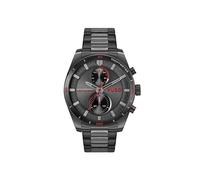 HUGO Reloj Analógico de Cuarzo Multifunción para Hombre Colección #Fast con Correa de Acero Inoxidable Negra - 1530374