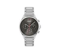HUGO Reloj Analógico de Cuarzo Multifunción para Hombre Colección #Smash Multi con Correa de Acero Inoxidable Plateada - 1530411