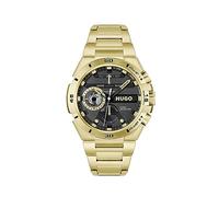 HUGO Reloj Analógico de Cuarzo Multifunción para Hombre Colección #Wild con Correa de Acero Inoxidable de Color Dorado - 1530338