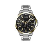 HUGO Reloj Analógico de Cuarzo multifunción para hombre con Correa en Acero Inoxidable plateada - 1530174