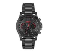 HUGO Reloj Analógico de Cuarzo multifunción para hombre #IMPRESS con Correa en Acero Inoxidable